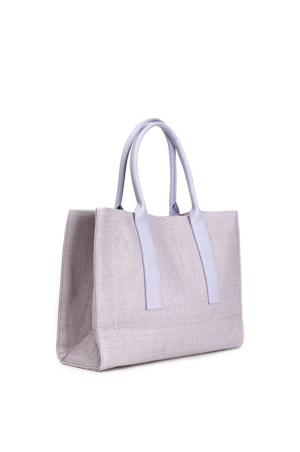 New CafèNoir Borsa Squadrata Con Manici In Tono E Accessorio Cafenoir Glicine