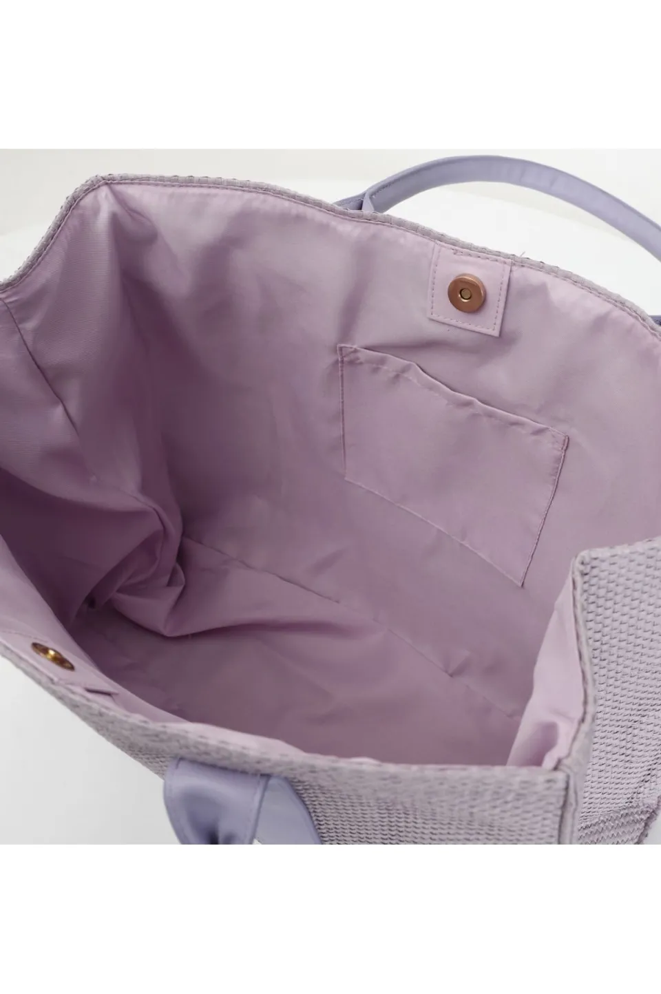 New CafèNoir Borsa Squadrata Con Manici In Tono E Accessorio Cafenoir Glicine