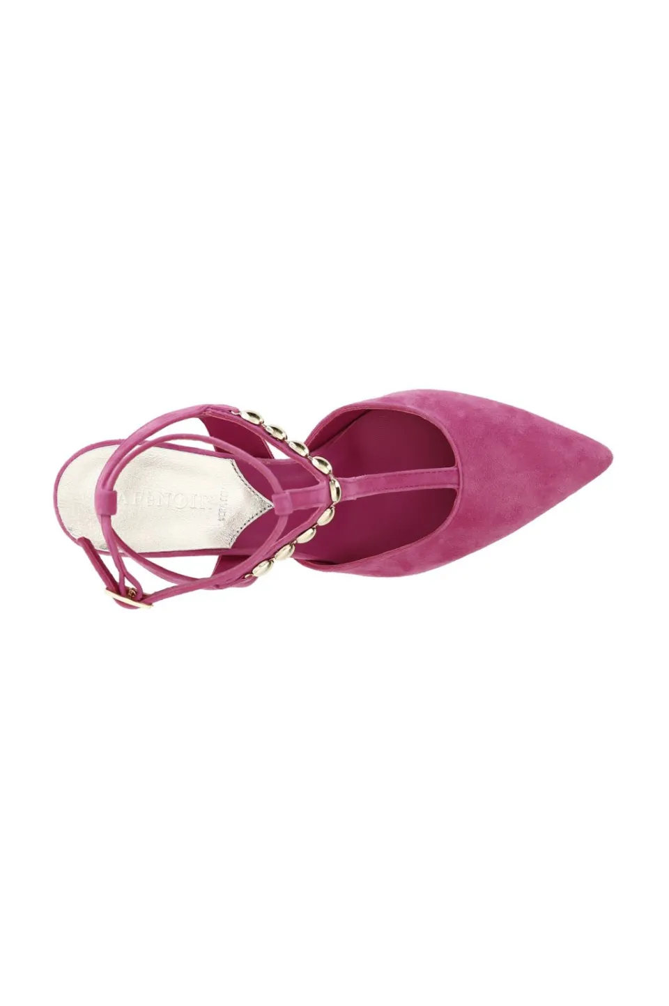 Cheap CafèNoir Dècollète In Suede Con Gabbia Decorativa Fuxia