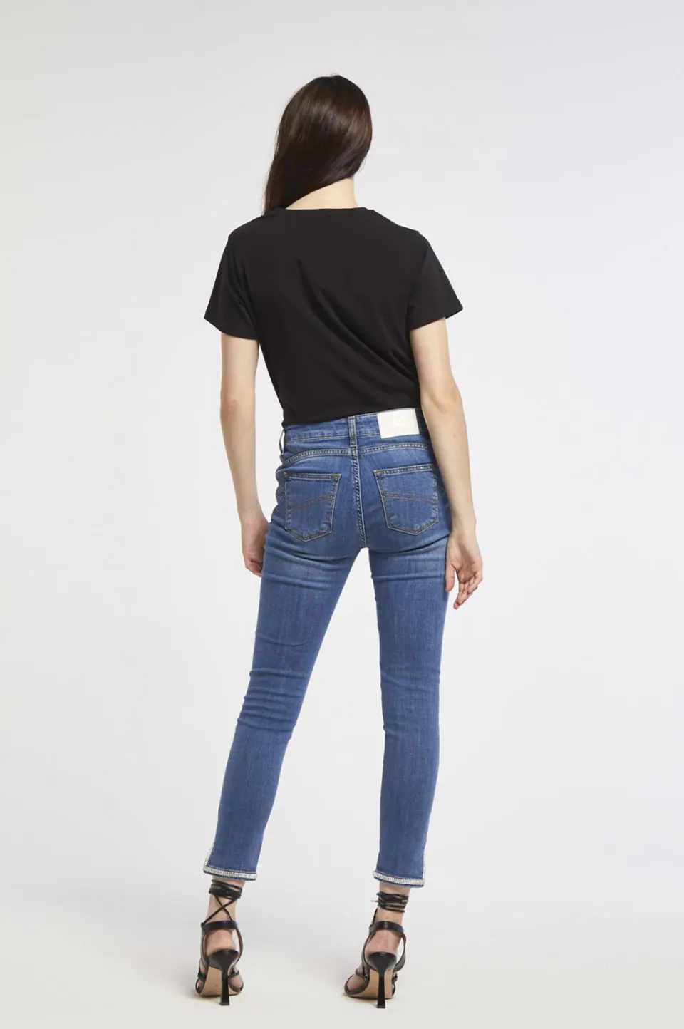 Cheap CafèNoir Jeans Brigitte Skinny In Tela Superstretch Blu Medio