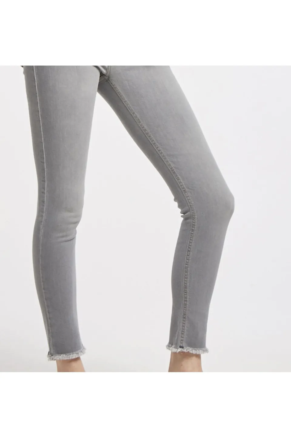 Shop CafèNoir Jeans Brigitte Skinny In Tela Superstretch Light Grey