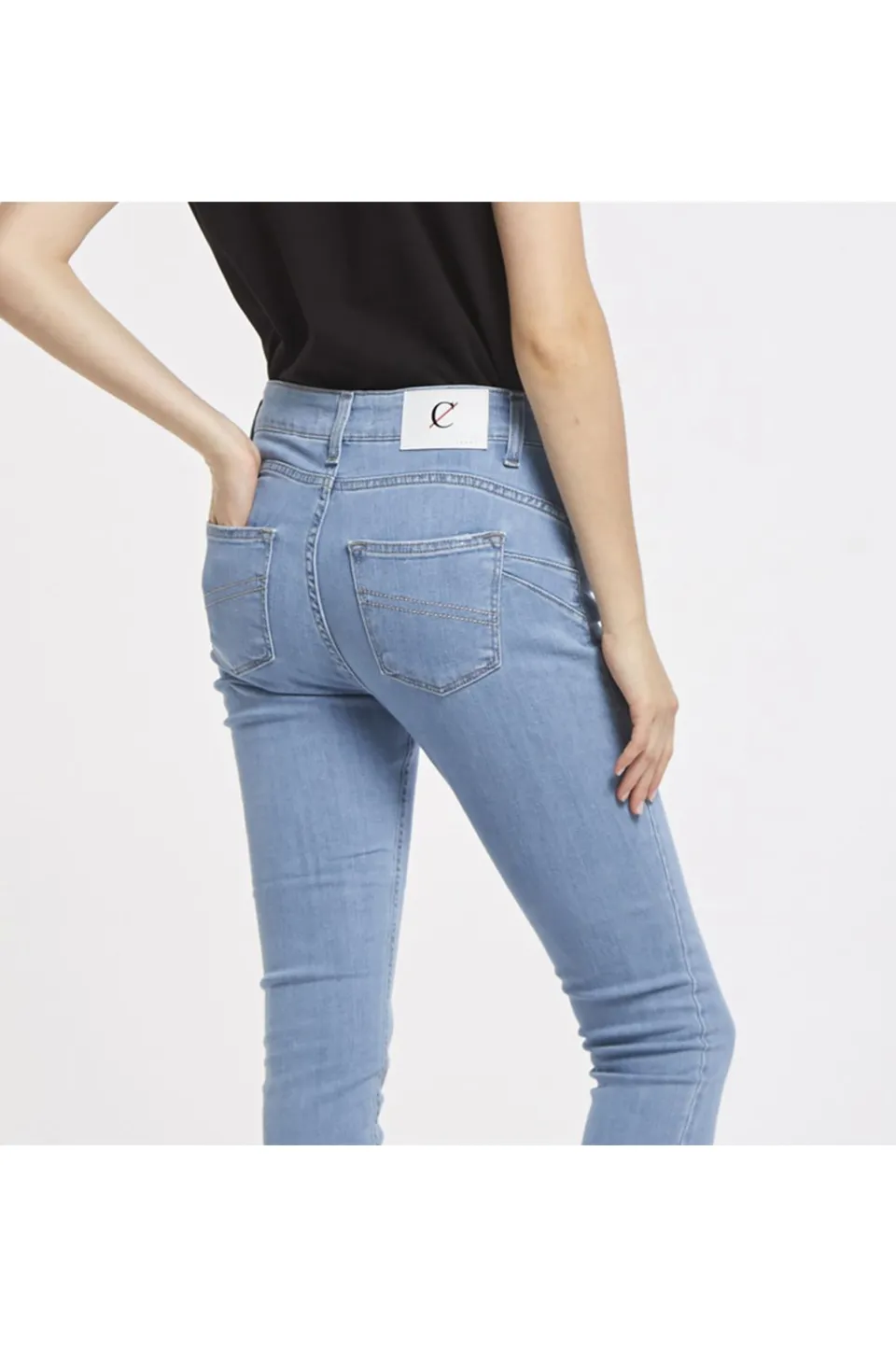 Clearance CafèNoir Jeans Brigitte Skinny In Tela Superstretch Sky