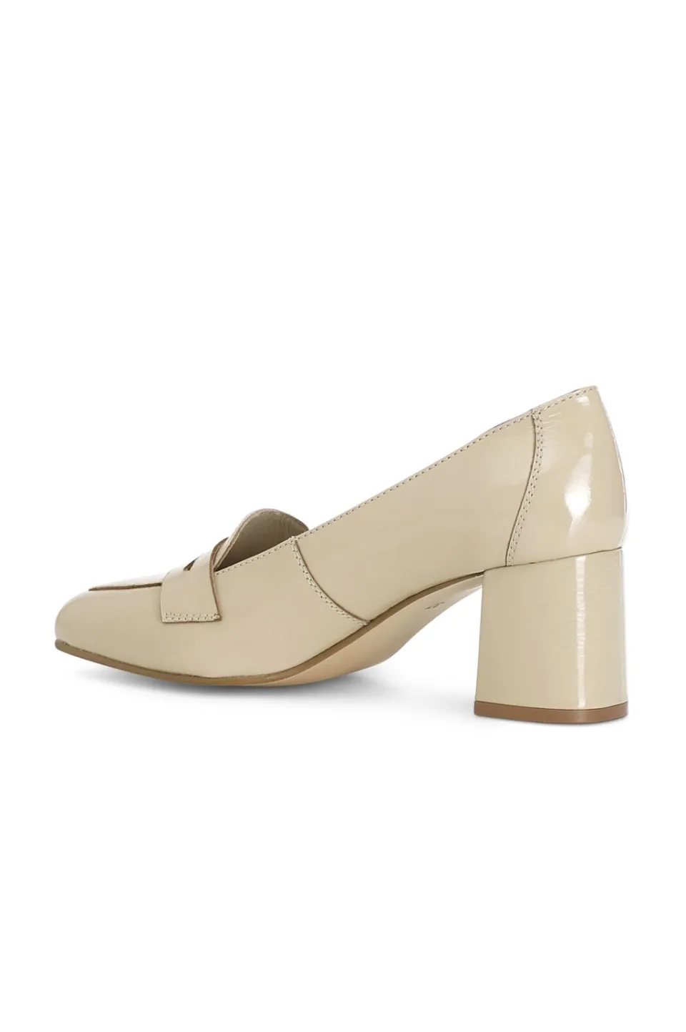 Outlet CafèNoir Mocassini In Pelle Verniciata Beige