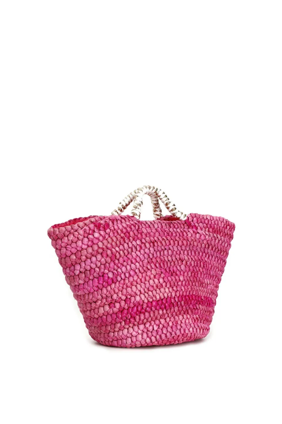 Outlet CafèNoir Shopping Bag A Cesto In Paglia Con Ciondolo Cafenoir Fuxia