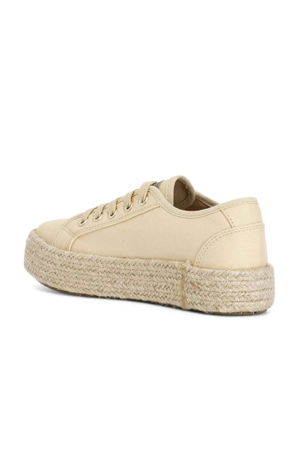 Outlet CafèNoir Sneakers Con Fascia In Corda Beige