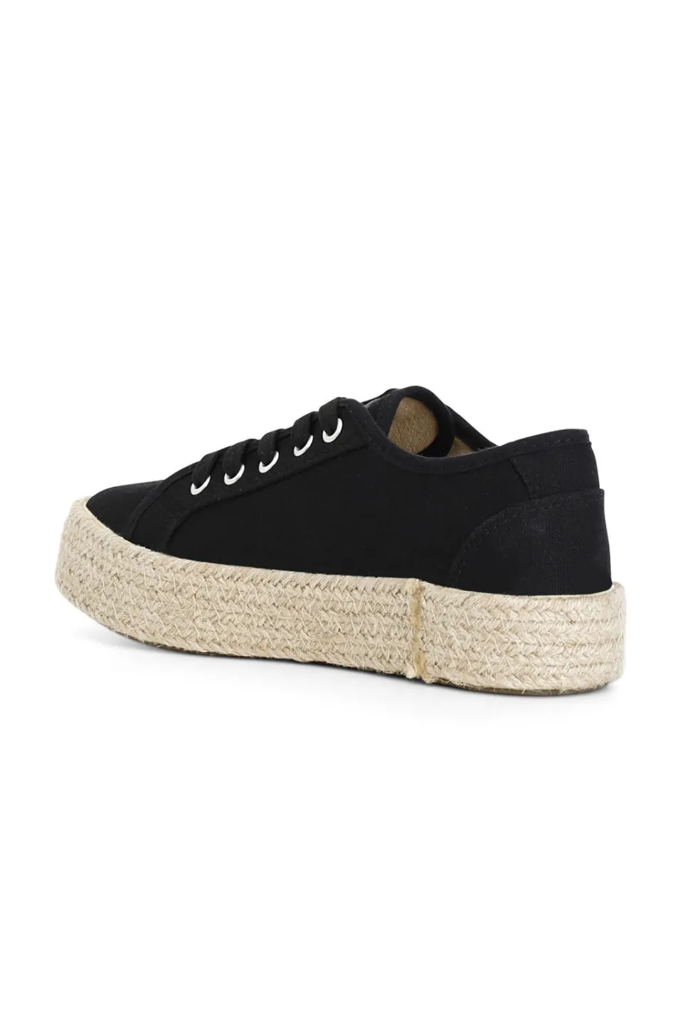 Outlet CafèNoir Sneakers Con Fascia In Corda Nero