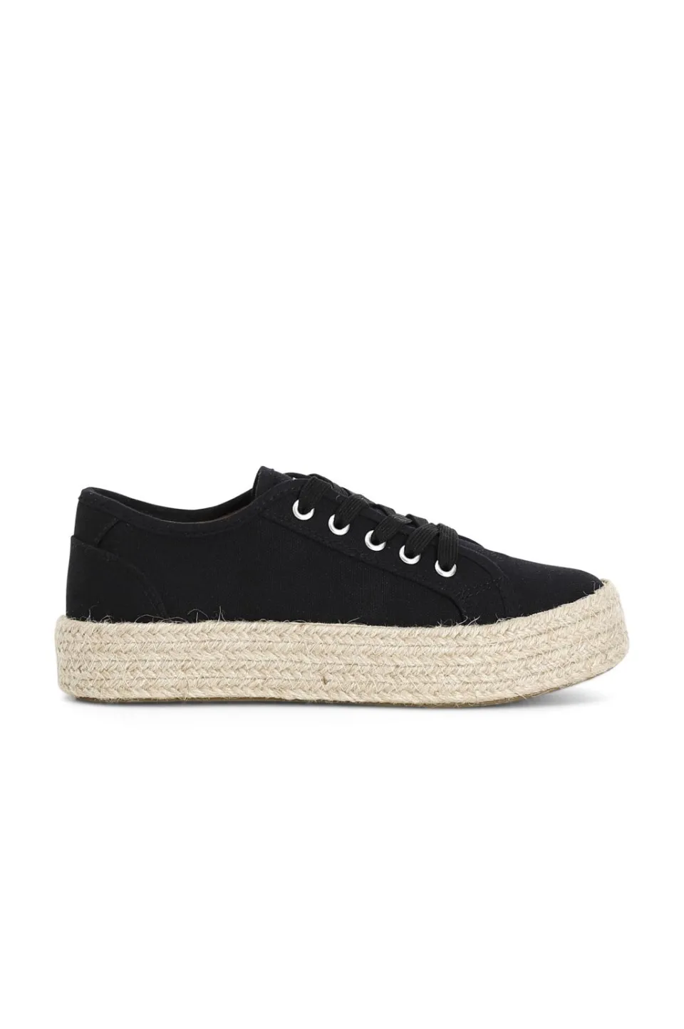 Outlet CafèNoir Sneakers Con Fascia In Corda Nero